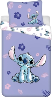 Sarcia. eu Kinderbettwäsche DISNEY Stitch Kinderbettwäsche, Baumwolle 160x200 cm