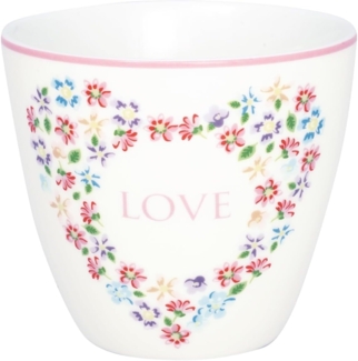 Greengate Columbine Love Latte Cup white 0,35l