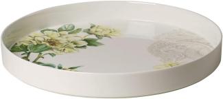 Villeroy & Boch Signature Servierschale, Quinsai Garden Gifts, Spülmaschinenfest, Knochenporzellan Weiß, 33 x 33 x 4 cm