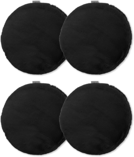 jilda-tex Sitzkissen 4er Set Sitzkissen Felloptik