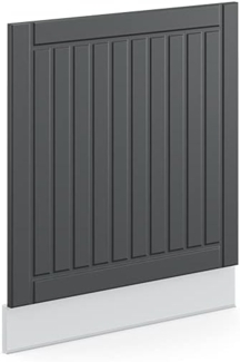 Vicco Frontblende Fame-Line, Anthrazit Landhaus/Weiß, 60 cm ohne Arbeitsplatte