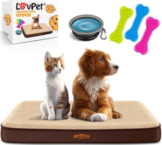 Lovpet Tierbett, Hundebett orthopädisches Hundekissen Hundekorb Cookie