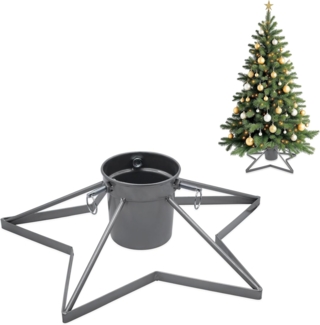 Spetebo Christbaumständer Stern Weihnachtsbaum Ständer mit Wasserbehälter (Stück, 1-tlg, Christbaumständer), Dekorativer Weihnachtsbaum Ständer mit Wasserbehälter