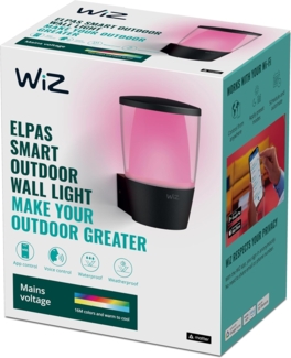WiZ Outdoor Tunable White&Color Elpas Wandleuchte 950lm sw