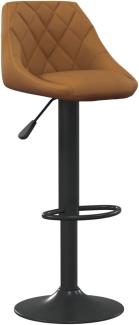 vidaXL Barhocker Braun Samt 335336