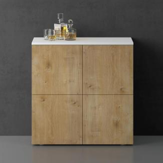 doporro Sideboard Kommode Möbel Mehrzweckschrank Push-to-Open Aufbewahrungsschrank