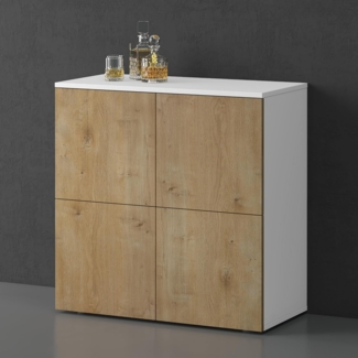 doporro Sideboard Kommode Möbel Mehrzweckschrank Push-to-Open Aufbewahrungsschrank