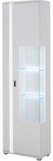 Vitrine Bellport in weiß matt 55 x 200 cm