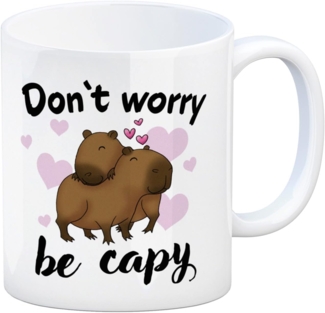 speecheese Tasse Don’t worry be capy Capybara Kaffeebecher