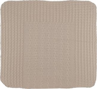 Baby's Only 137012 Wickelkissenbezug Zopf gestrickt, 75 x 85 cm, beige