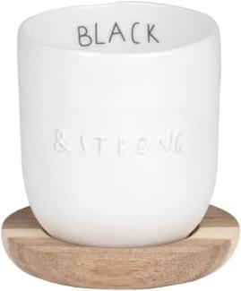 Dining Breakfast kleiner Becher "Black & Strong" 100 ml - Räder Design