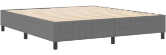 vidaXL Plattformbettgestell Hellgrau 180 x 200 cm Stoff 3337422