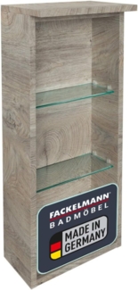 Fackelmann OXFORD Badregal, 3 Fächer, 30 cm breit, Braun hell