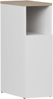 Nachttisch Enton Weiß/Sonoma 20 x 59.5 cm mit 1 Tür Vicco