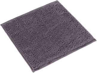 WohnDirect Badematte 45x45 cm | Grau - rutschfest & Waschbar - Badezimmerteppich zum Set kombinierbar, Badvorleger, WC Garnitur, Badteppich