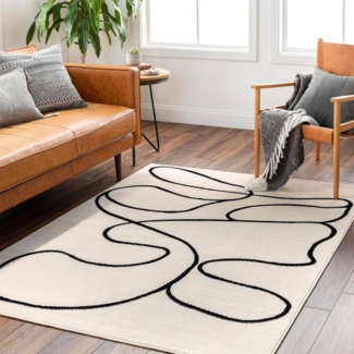 Livabliss Teppich KANO, rechteckig, Höhe: 11 mm, Skandinavischer Teppich, Kurzflor Boho-Wohnzimmerteppich, Läufer