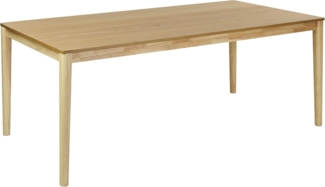 Tisch für 8 Personen ERMELO 200 cm 100 cm Holzoptik Heller Holzfarbton