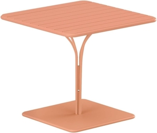 Vente-unique - Gartentisch - L. 80 cm - Metall - Hellorange - MIRMANDE von MYLIA