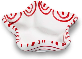 Gmundner Keramik Rotgeflammt, Sternschale (L: 14cm)
