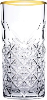 Pasabahce Timeless Golden Touch 4 Long Drink Gläser 4-teiliges Set 295ml 52820