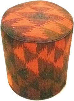 Sonderform,XS / 80 cm Ø Rund & kleiner,Mehrfarbig,Patchwork,Schurwolle,Afghanistan