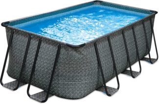 Planet Pool Framepool Polygroup Summer Waves Elite Rechteck Frame Pool S (Beckenset), Sicherheitsleiter