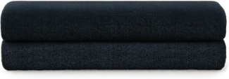 Blumtal Badetücher 2er Set Frottee 70x140cm - weich und saugstark, Baumwolle (2-St), mit modischer Bordüre und praktischer Aufhängeschlaufe, 100% Baumwolle