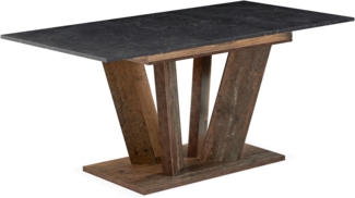 B&D home Esstisch MARA, Metall oder Holzgestell, ausziehbar 120-160cm, 4-6 Personen