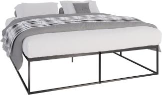 Metallbett Scala 200x180x46 cm (Farbe: schwarz)