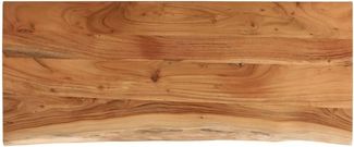 vidaXL Tischplatte 90x40x3,8 cm Rechteckig Massivholz Akazie Baumkante 370299