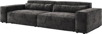 Big-Sofa Sirpio XL 270x130 cm Mikrofaser Schwarz