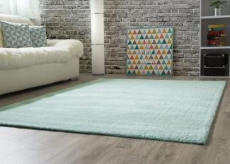 Designerteppich Nicki, Farbe: mint, Größe: 90x160 cm