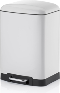 Kela 'Davino' Treteimer, 12 L, Edelstahl, weiß