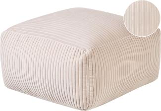 Pouf MUKKI Beige Baumwolle 50 cm 50 cm