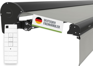 empasa Kassettenmarkise "EXPERT" Markise - Kassettenmarkise inkl. ausfahrbarem Volant