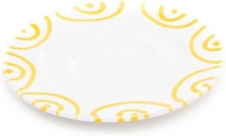 Gmundner Keramik Gelbgeflammt, Unterteller Kaffee Gourmet (Ø 16cm)