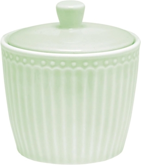 Greengate Zuckerdose Alice Zuckerdose pale green 10 cm, Stoneware