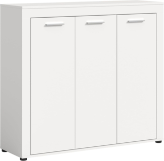 xonox. home Garderobe Jam X8BA9608 Schuhschrank Garderobenschrank Schrank in Weiß Nb. ca. 120 x 108 x 37 cm