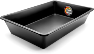 BigDean Allzweckkiste Wanne aus Kunststoff 60x40x12 cm multifunktional einsetzbar (Packung, 1 St, Wanne), Multifunktional, Katzenklo, Mörtelwanne, Pflanzwanne