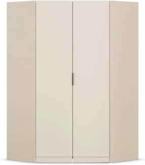 Rauch Möbel Lagoa, Kleiderschrank, Eckschrank, Garderobe für Schlafzimmer, Kinderzimmer, Jugendzimmer 2-türig, Farbe Beige, Breite 117