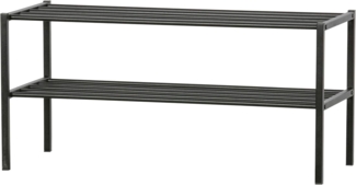 Schuhregal Ferro aus Metall, Schwarz