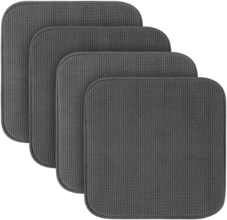 Bestlivings Stuhlkissen Sitzkissen Struktur - Anti Rutsch, Sitzauflage Uni (38x38 cm) Stuhlpolster Stuhlauflage