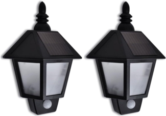 vidaXL Solar-Wandleuchten mit Bewegungsmelder 2 Stk. 270518