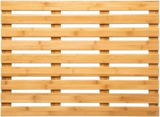5Five – Badematte aus Bambusgitter, 50x68 cm – Rutschfest, feuchtigkeitsbeständig, leicht zu reinigen – Badezimmeraccessoire
