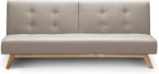 Menzzo Yazu Sofa, Stoff, Beige, 180 cm