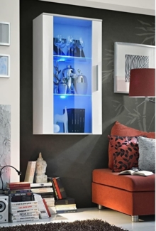 Vitrine N2 in Weiß 60 x 110 cm
