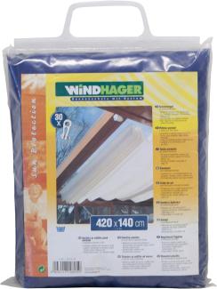 Windhager Sonnensegel für Seilspanntechnik, Uni-Blau, 270x140 cm