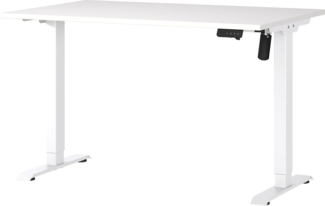 Germania Schreibtisch 8022-84, in Weiß, elektr. höhenverstellbar, 120 x 119 x 80 cm (BxHxT)