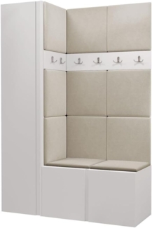 Garderoben-Set Monati IX, Weiß, Farbe: Manila 02