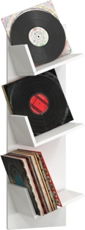 VCM CD / DVD Media Regal Lona 912657 Weiß H. 106 x B. 33 x T. 26 cm